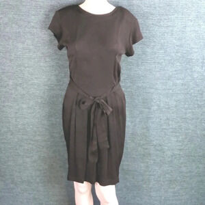 Vintage Carole Little For Saint Tropez Black Dress With Tail